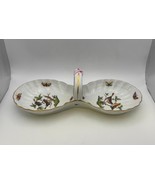 Herend ROTHSCHILD BIRD #7530 2-Part Relish / Condiment Dish with Center ... - $319.99
