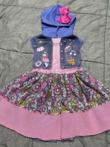 Girls JoJo Siwa Cosplay Hooded Dress  Size 6-6x - $20.56