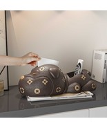 Luxury Dog Leather Tissue Box Holder  Cute Puppy Desk Organizer for Nap... - $505.22 CAD