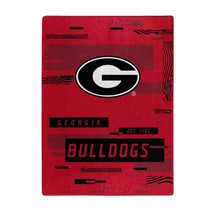 GEORGIA OFFICIAL NCAA &quot;Digitize&quot; Raschel Throw Blanket; 60&quot; x 80&quot;  - £37.36 GBP