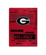 GEORGIA OFFICIAL NCAA &quot;Digitize&quot; Raschel Throw Blanket; 60&quot; x 80&quot;  - $49.99