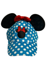 Disney Jerry Leigh Minnie Mouse Blue Polka Dot Adult Hat Baseball Cap Sn... - $9.90