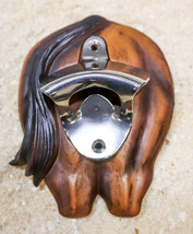 Funny Country Rustic Western Brown Horse Ass Butt Wall Beer Bottle Cap Opener - £15.97 GBP