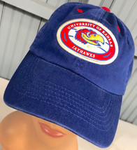 KU Kansas Blue University Jayhawks Strapback Baseball Cap Hat - £10.58 GBP