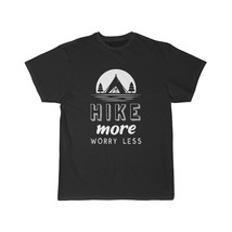 Nature Inspired Men&#39;s Short Sleeve T-Shirt: &quot;HIKE more, WORRY less&quot; - £15.39 GBP+