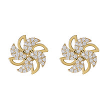 Women's Elegant Korean-Style Windmill Earrings - £7.84 GBP