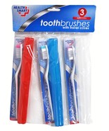 Health Smart Travel Toothbrushes With Case 3Pk - $95.29 MXN