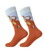 1 pair socks cotton funny crew socks cartoon - $12.73 CAD