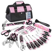 WORKPRO Pink Tool Set 277PC Apartment Essentials Hand Tool Bag Set with 13&#39;&#39;Bag - £77.52 GBP