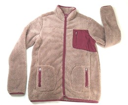 Athletic Collection 26 International Full Zip Sherpa Hoodie Dusty Pink W... - $33.99