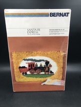 VTG 1979 Bernat Santa Fe Express Railroad Locomotive Hi-Lo Latch Hook Kit T8260 - $81.33