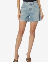 Ag-ed Denim Women&#39;s The Clover Shorts High Rise Baggy Fit 32 NWT Button Fly - £43.87 GBP
