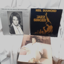Lot of 3 Neil Diamond His12 Greatest Hits Vol 1 Vol 2 The Jazz Singer LPs VG+ - £22.45 GBP