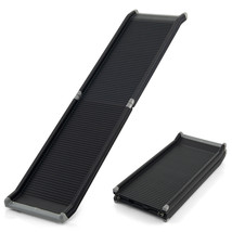 63&quot;Upgrade Folding Pet Ramp Portable Dog Ramp W/Steel Frame For Suv Truc... - £95.14 GBP