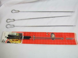 Lot of 5 Vintage Metal Skewers Frying Sticks 14&quot; and 12&quot; - £4.54 GBP