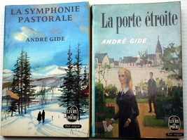 Lot 2 Vntg Andre Gide La Symphonie Pastorale~La Port Etroite Livre De Poche - £9.10 GBP