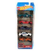 Hot Wheels 5-Car Pack, Nissan Datsun 620, Skyline GT-R (BNR32), HT 2000G... - $10.88