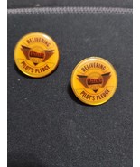 2 Delivering Pilot&#39;s Pledge Gold Tone Enamel Lapel Pin Vintage - $18.99