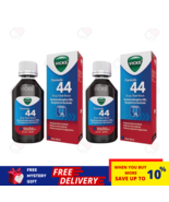 2 X VICKS FORMULA 44 COUGH PHLEGM &amp; CHEST CONGESTION FAST RELIEF 100ml - $558.04 MXN