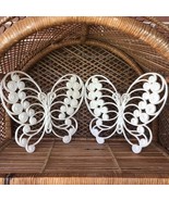 Vintage 1975 Burwood Products Co Wall Hanging Plastic Butterflies Ivory ... - $34.04 CAD
