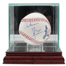 Christian Bale Firmato Baseball W/Bicchiere Display Custodia Bas - £154.29 GBP