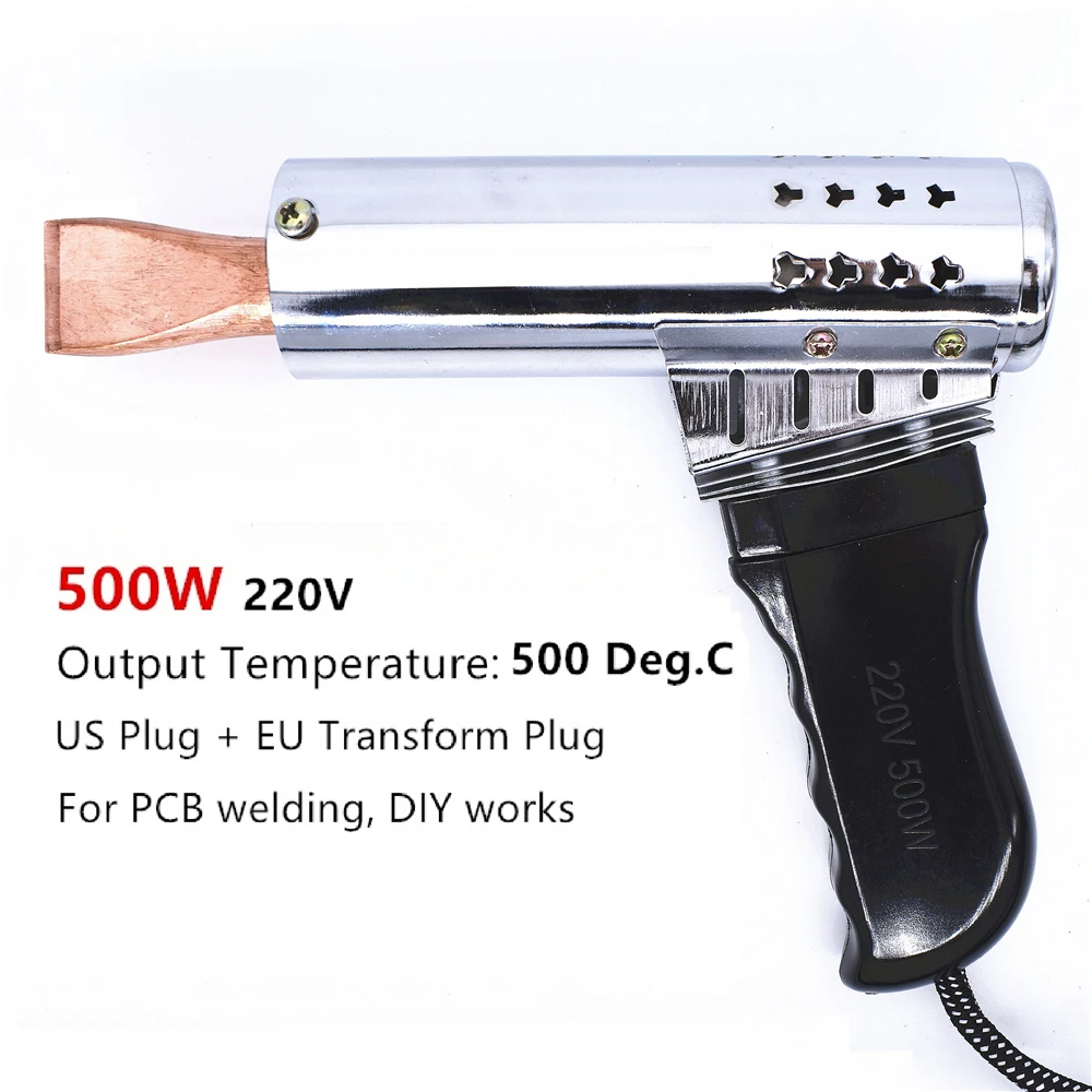 500W 220V Soldering  Heavy Duty Chisel Tip Point Copper Craft Manufactur... - $226.30 CAD