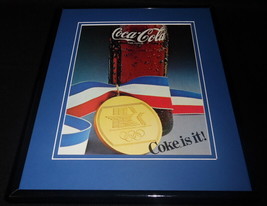 1984 Coca Cola Coke Is It Olympics Framed 11x14 ORIGINAL Advertisement B - £27.53 GBP