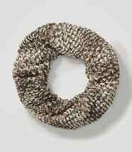 New Ann Taylor LOFT Brownish Gray Faux Fur Infinity Soft Winter Scarf On... - £18.17 GBP