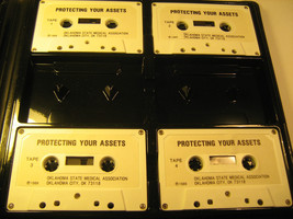 AUDIO CASSETTE (Set of 4) PROTECTING YOUR ASSETS Ok State Medical 1989 [... - $35.88