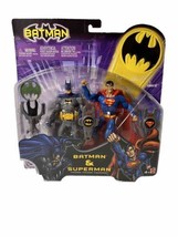 Batman &amp; Superman 6&quot; Action Figure with Accessories 2-Pack 2003 Sealed Mattel - £21.29 GBP