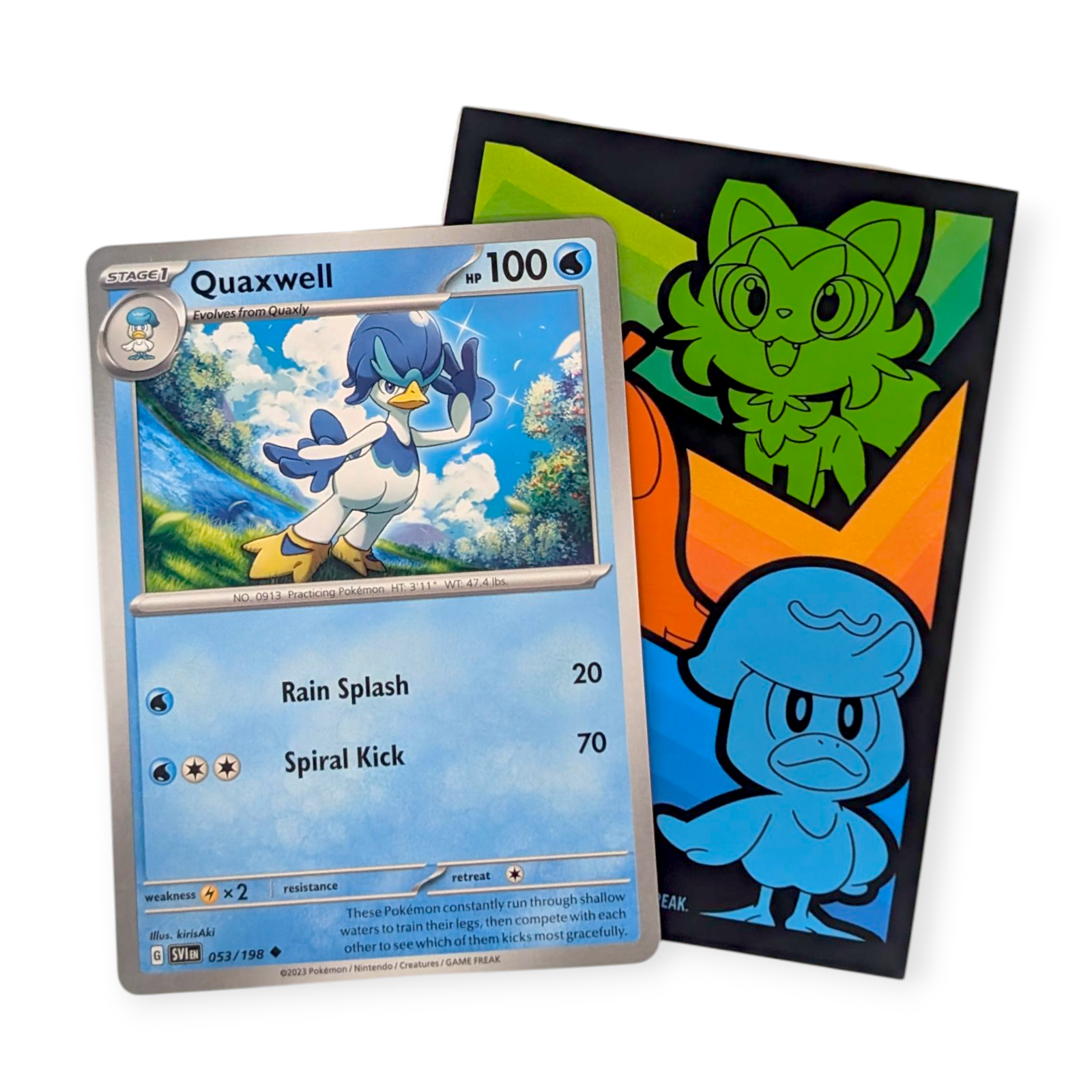 Scarlet &amp; Violet Pokemon Card (AX20): Quaxwell 053/198 - $4.90