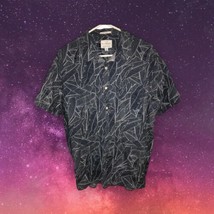 Lucky Brand Button Up Shirt Men&#39;s XL Classic Fit Blue White Hawaiian Tro... - $24.70