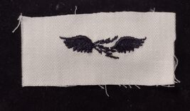 WW2 ERA USN AVIATION RADIOMAN STRIKER INSIGNIA BLUE ON WHITE SHOWS AGE - $3.96