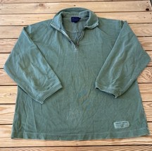 Tommy Bahama Men’s 1/4 Zip Pullover Sweatshirt Size L Green S1 - $14.85