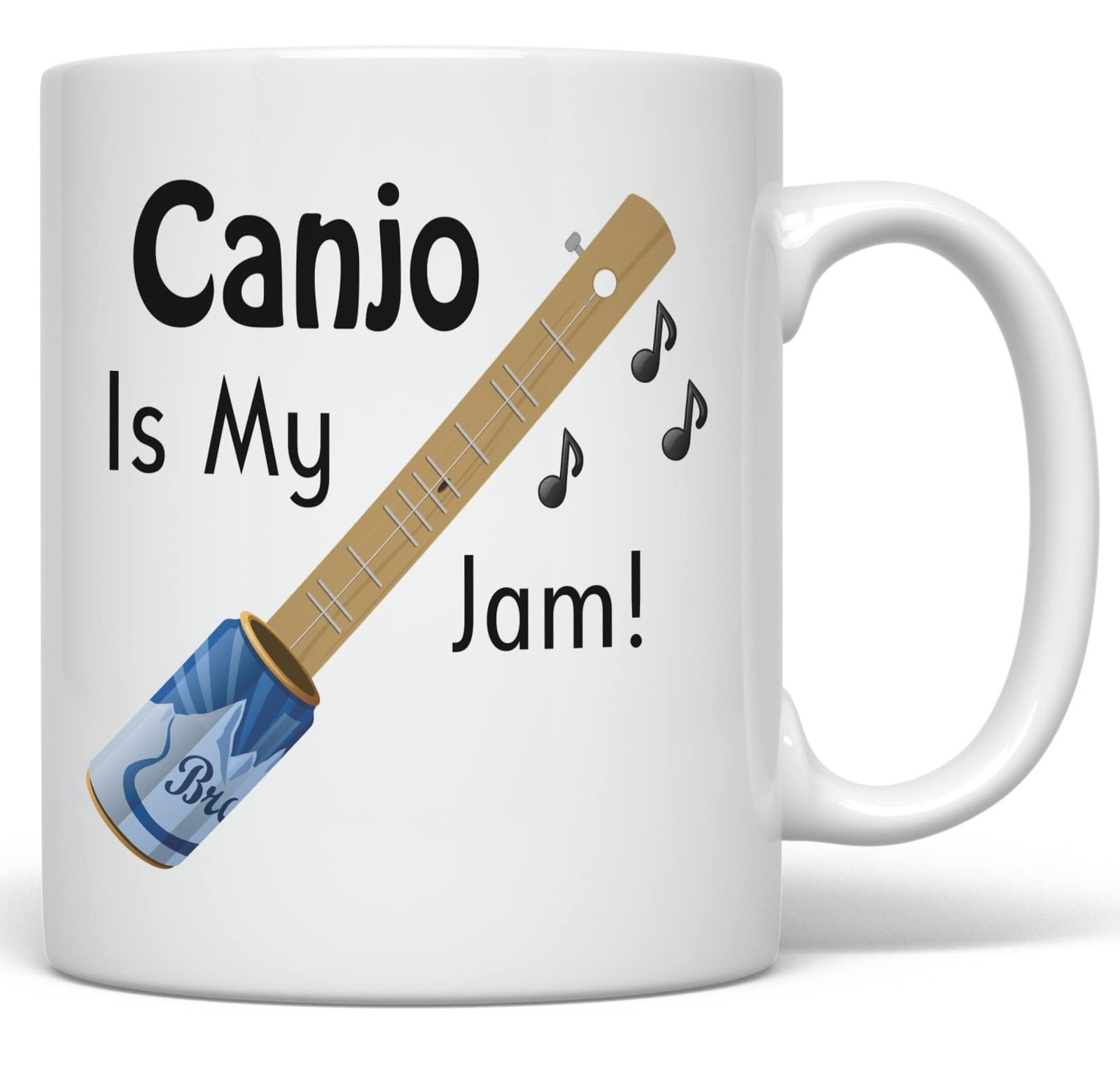 PixiDoodle Musician Rocking Canjo Coffee Mug (11 oz, White) - $25.91+