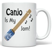 PixiDoodle Musician Rocking Canjo Coffee Mug (11 oz, White) - £20.77 GBP+