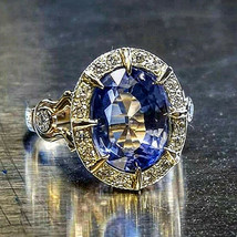 14K Gold Natural Sapphire Ring for Women Men Anillos De Bizuteria Gemstone Birth - £18.14 GBP