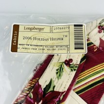 Longaberger Holiday Botanical 2006 Holiday Helper Fabric Liner NEW In Pa... - £3.91 GBP