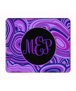 Custom your monogrammed pink and blue computer, laptop,iPad,  mouse pad - £9.30 GBP