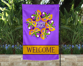 Mardi Gras Garden Flag, 12 x 18, Decorative Garden Flag - $15.99