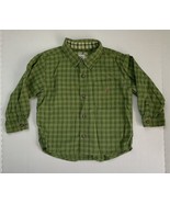 Baby GAP Green Plaid Flannel Long Sleeve Button-Up Shirt Size 2xl 2 yrs - £2.98 GBP