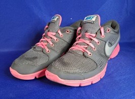 Nike Flex Experience RN Gray Pink Womens US Size 9.5 EUR 41 525754-007 Sneakers - £18.67 GBP
