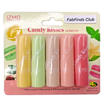 IZME Candy Kisses Lip Balm 5pc Set Silky Moisturizing Long Lasting Avoca... - £12.51 GBP