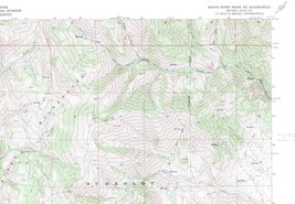 Marys River Basin NE, Nevada 1968 Vintage USGS Map 7.5 Quadrangle Topogr... - £18.04 GBP