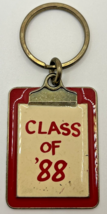 Vintage Class of &#39;88 Clipboard Style Keychain SKU B-14 - £10.22 GBP