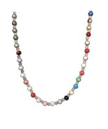 Colorful Beaded Boho Choker Necklace Festival Jewelry Retro Statement Fa... - €17,06 EUR