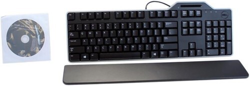 Dell KB813t Black USB Wired Desktop English Keyboard W Smart Card Reader  34GPR