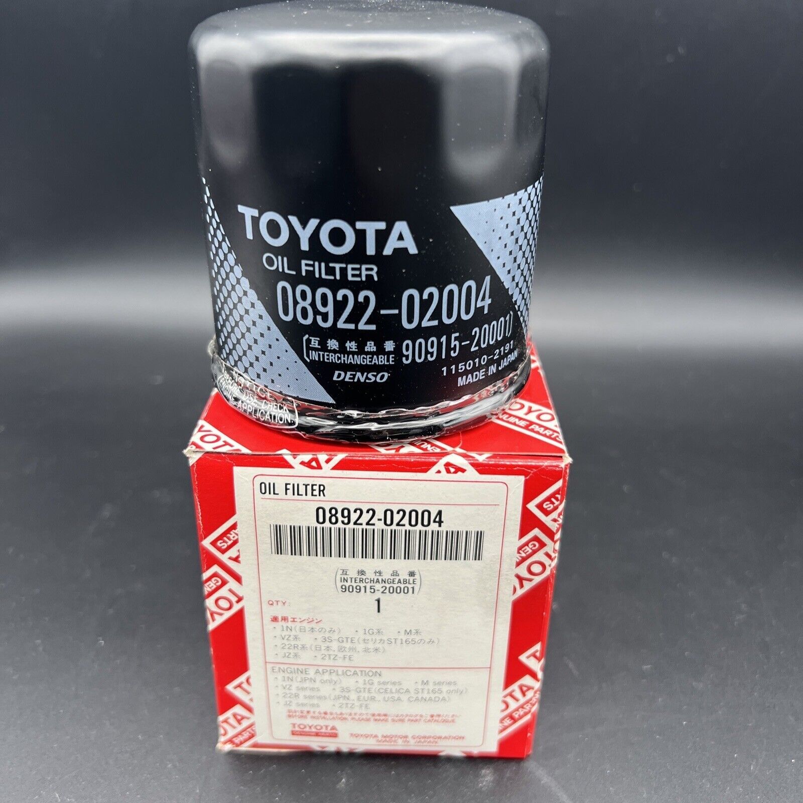 Primary image for Toyota Genuine Oil Filter 08922-02004 (New Open Box)