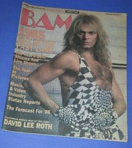 DAVID LEE ROTH BAM MAGAZINE VINTAGE 1986 VAN HALEN - £27.43 GBP