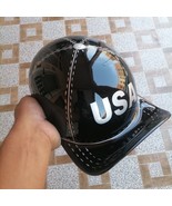 Motorcycle Helmet Baseball Cap Style fiberglass custom Helmet Bike black... - $198.00